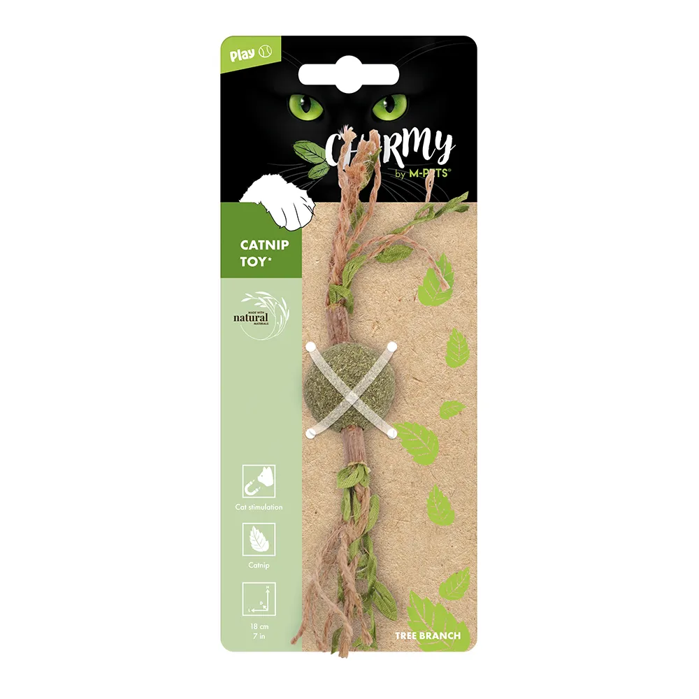 M-PETS Charmy Branch Green Catnip Cat Toy