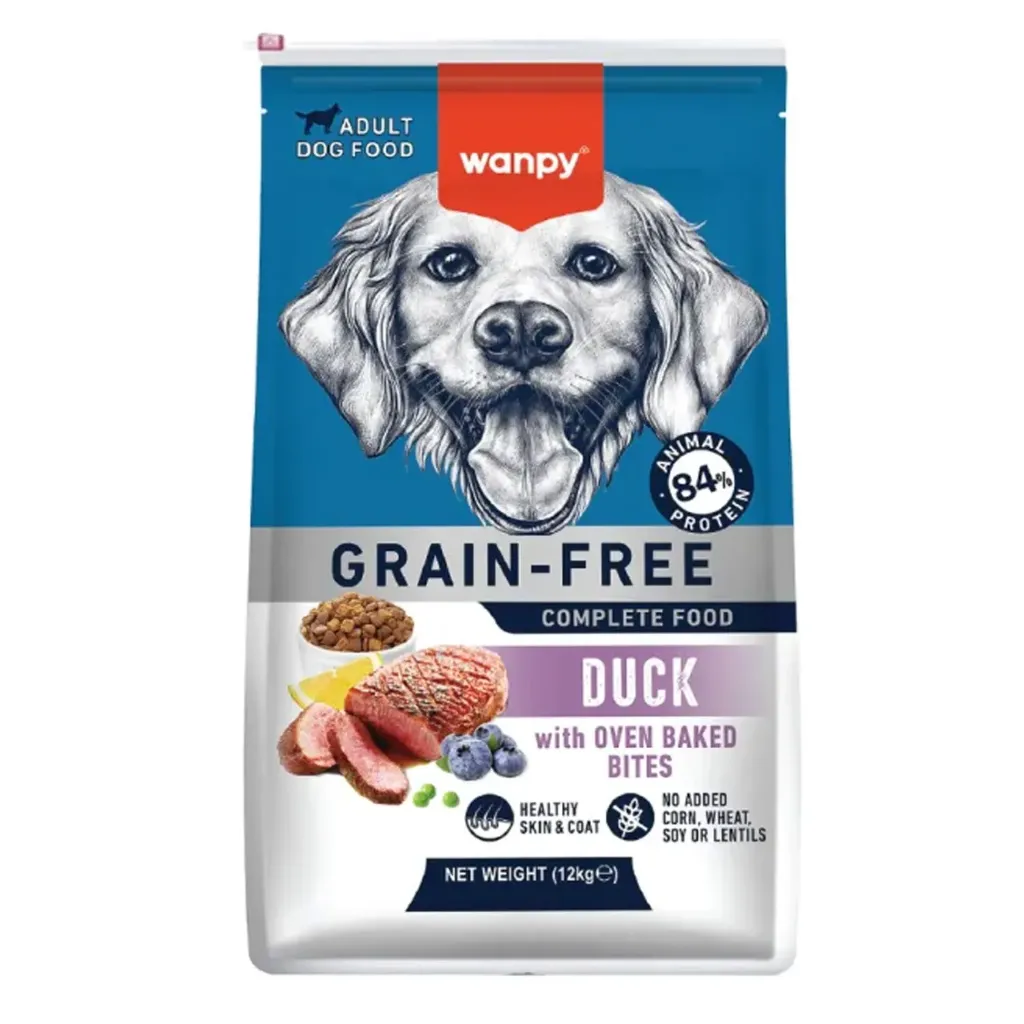 Wanpy Grain Free Complete Food for Adult Dog – Duck Recipe 1.5kg