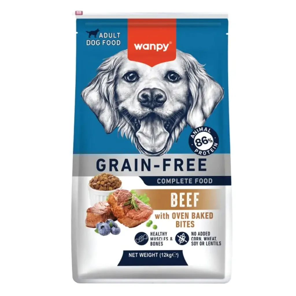 Wanpy Grain Free Complete Food for Adult Dog – Beef Recipe 1.5kg