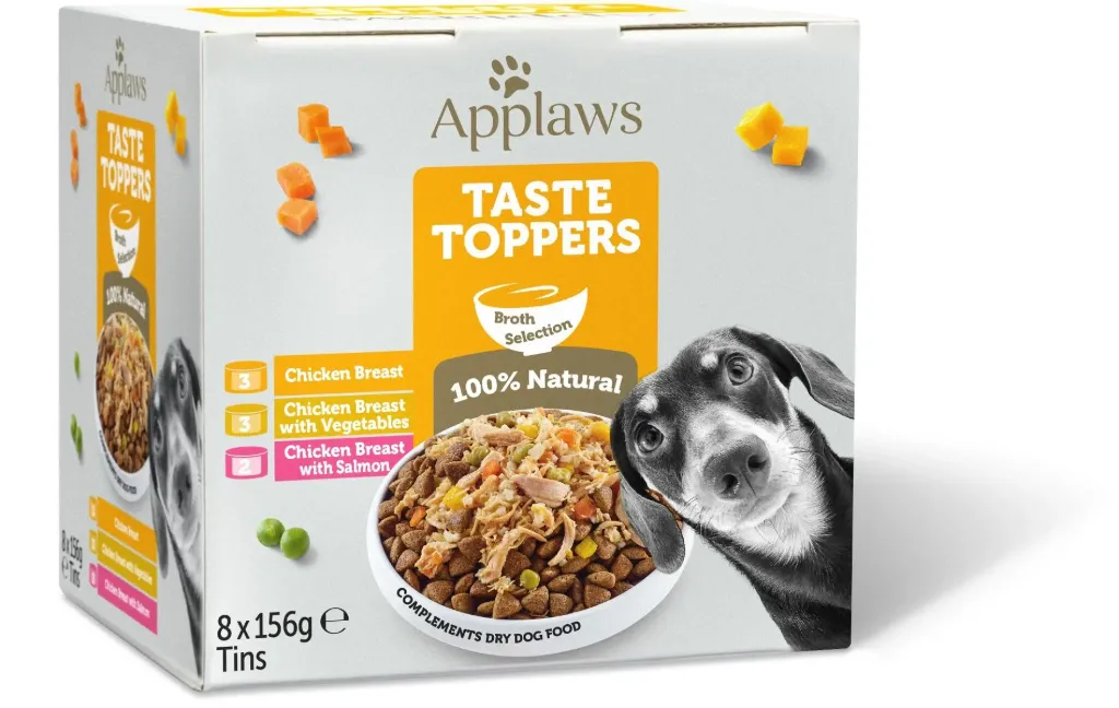 Applaws Taste Topper in Broth Chicken Selection Wet Dog Food 8 x 156g Tins