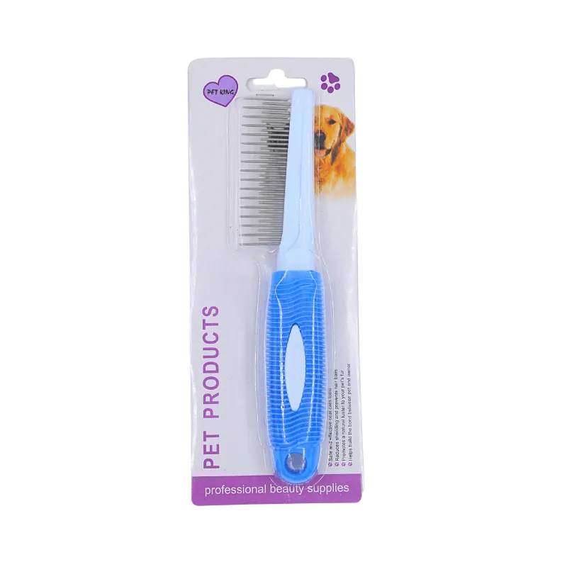 Pet King Stainless Steel Round Teeth Pin Comb -20.5*4 Cm