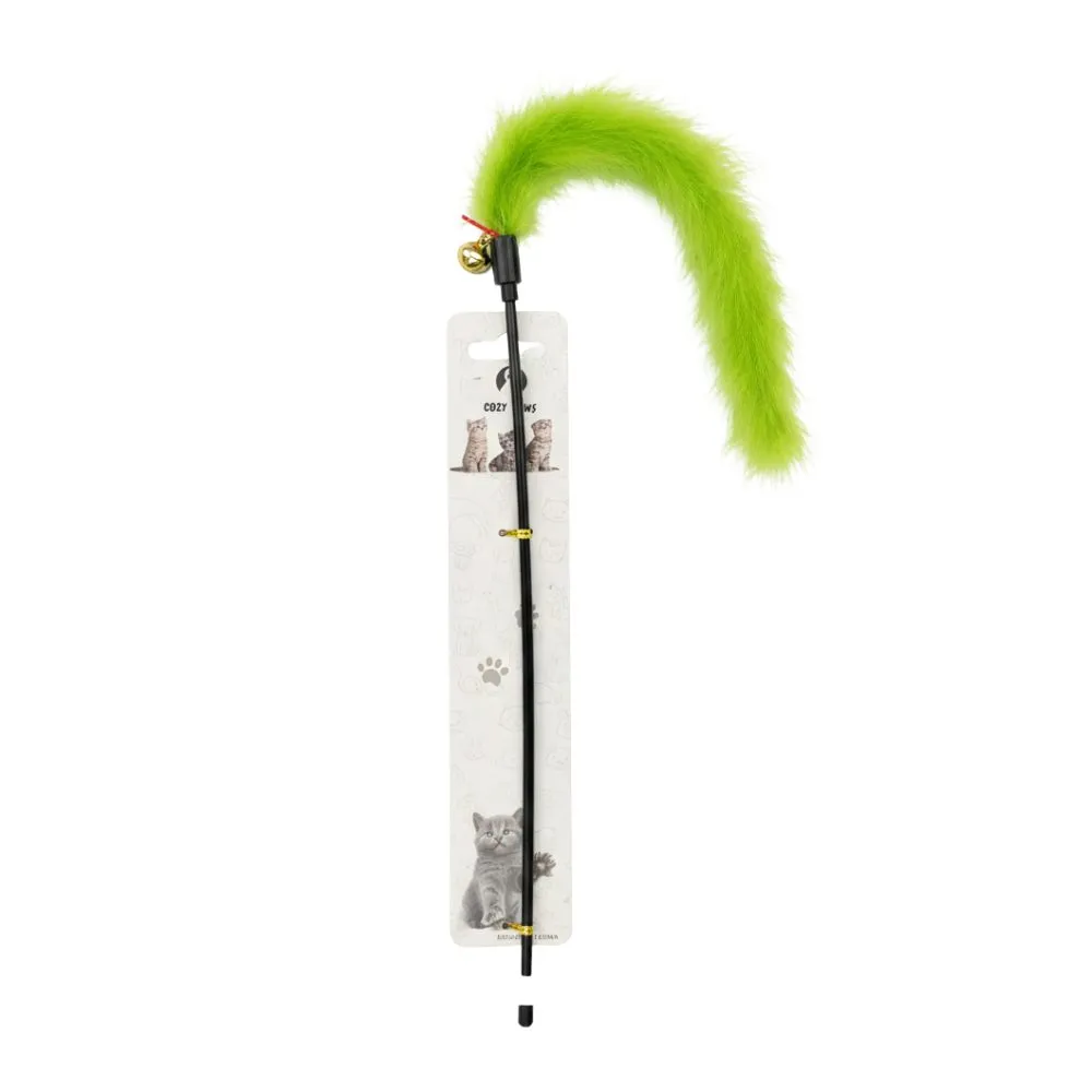 Cozy Paws Interactive Cat Teaser Wand with Bell