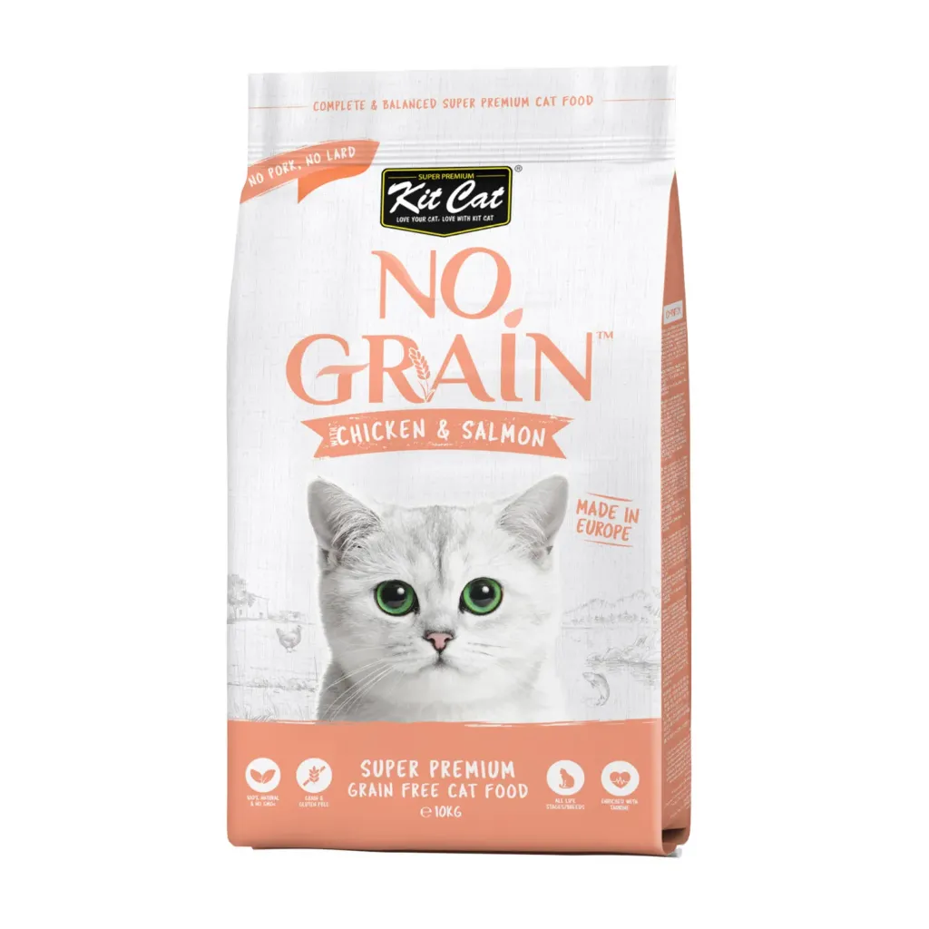 Kit Cat dry food (chicken and salmon) 10Kg