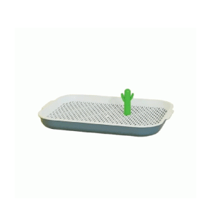 Saas Open Dog Toilet Tray Medium-Blue