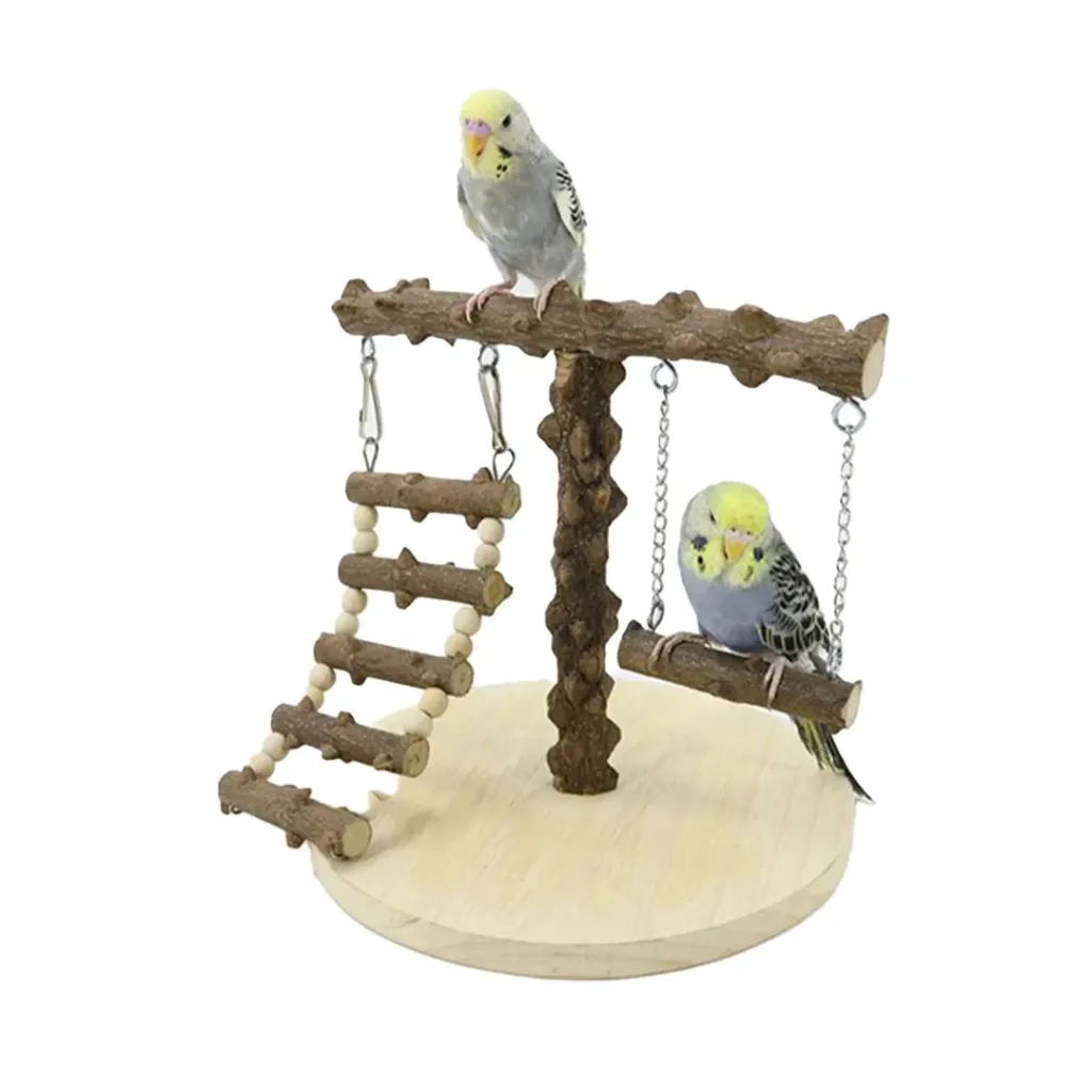 Saas Parrot Wood Stand Toy 22X21.5Cm