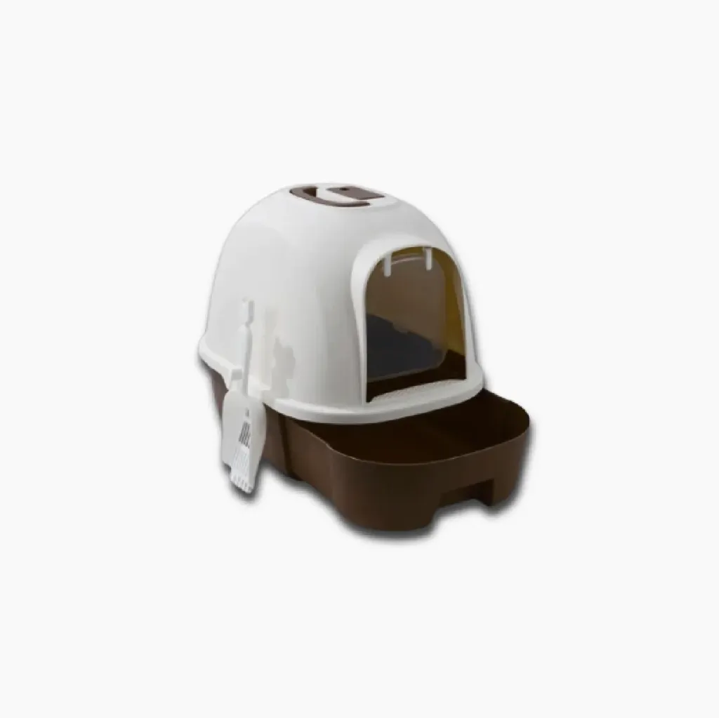 Saas New Closed Litter Box 53x40.5x41 CM (Coffee)