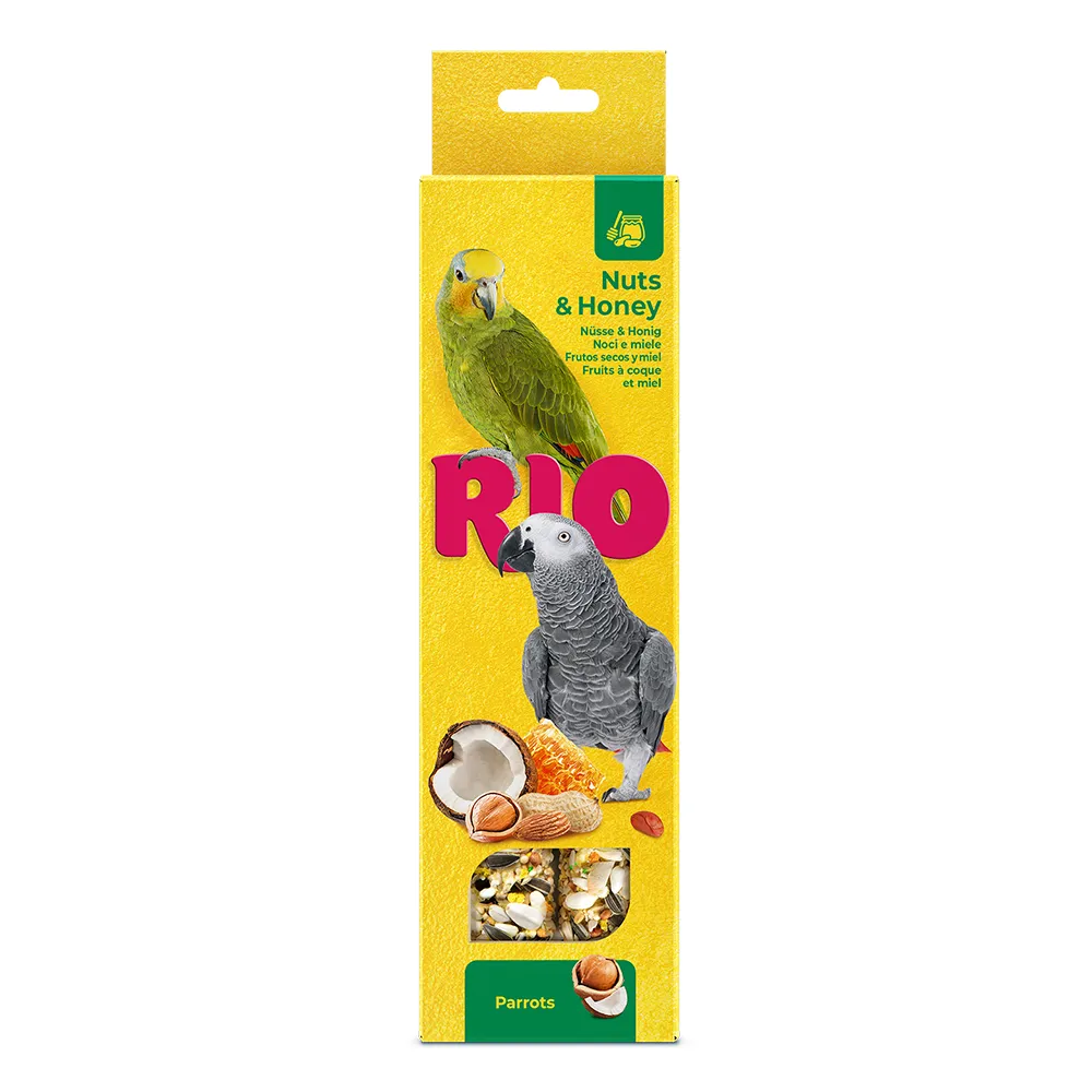 RIO Sticks for Parrots with nuts and honey 2x90g