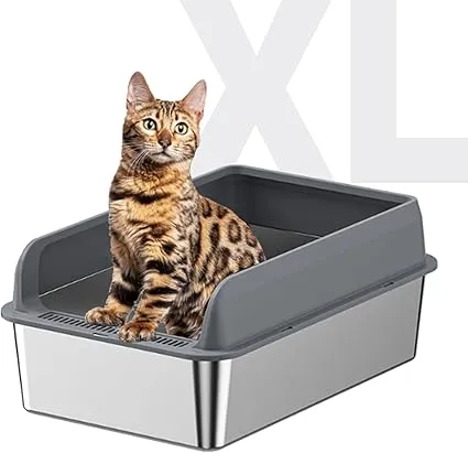 Litter Box Stainless Steal XL