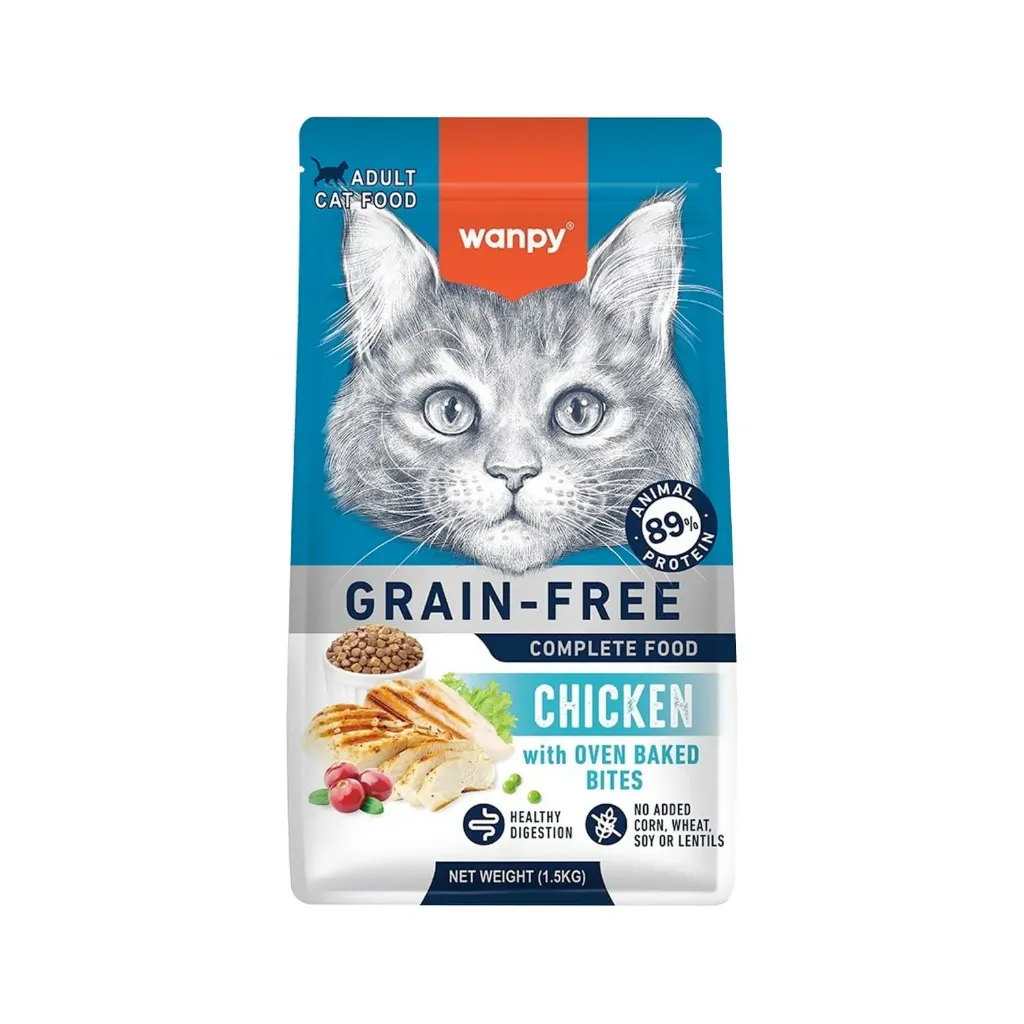 Wanpy Grain Free Complete Food for Kitten – Chicken Recipe 1.5kg