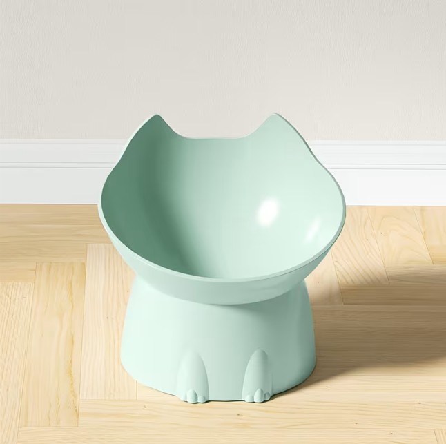 Plastic Bowl For Cats "Light Green"