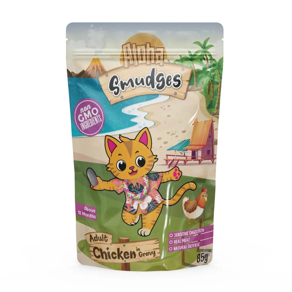 Aloha Smudges Chicken Adult Cat Wet Food 85G