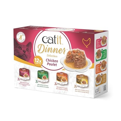 Catit Chicken Dinner Multipack, 12 x 75 g
