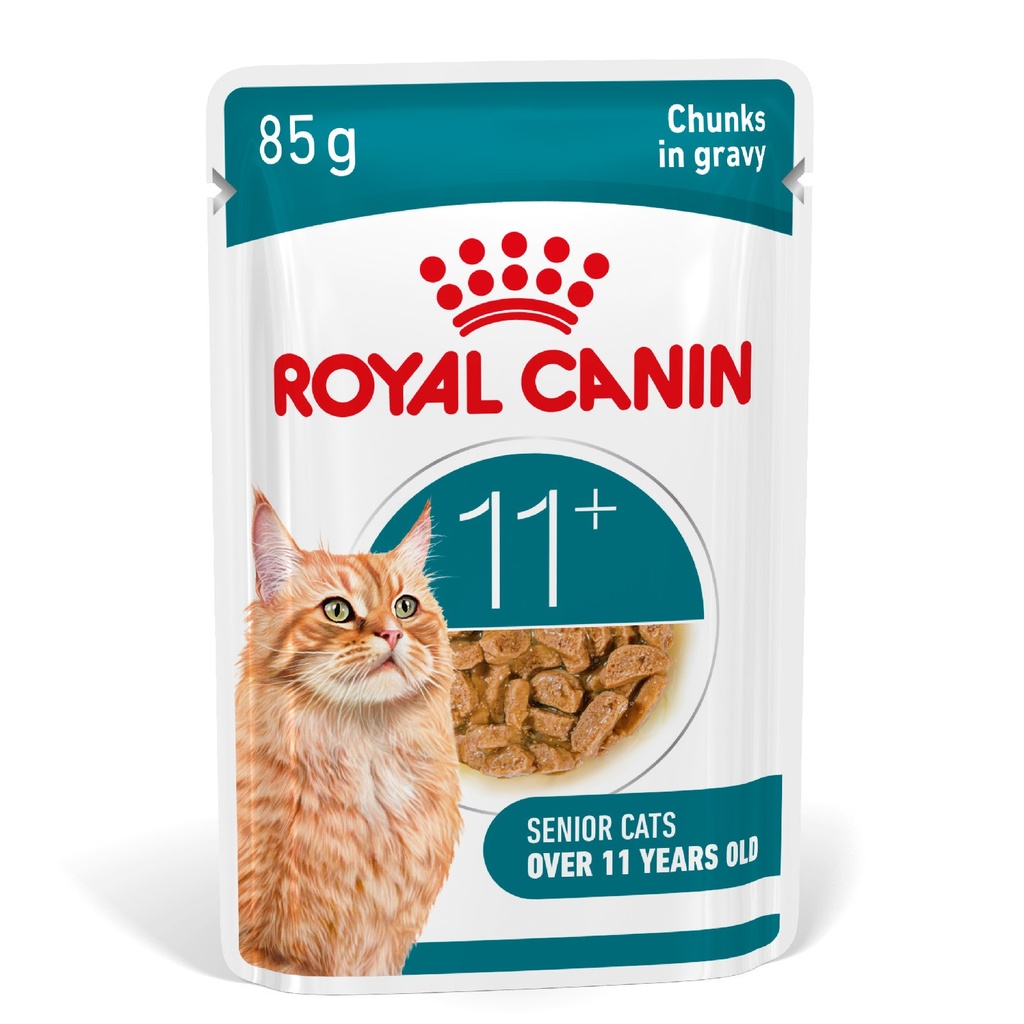 Royal Canin Feline Health Nutrition Ageing 11+ Gravy (Wet Food - Pouches) 12 x 85 g