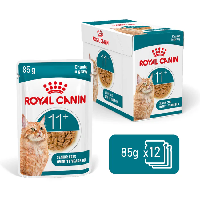 Royal Canin Feline Health Nutrition Ageing 11+ Gravy Wet Food pouche