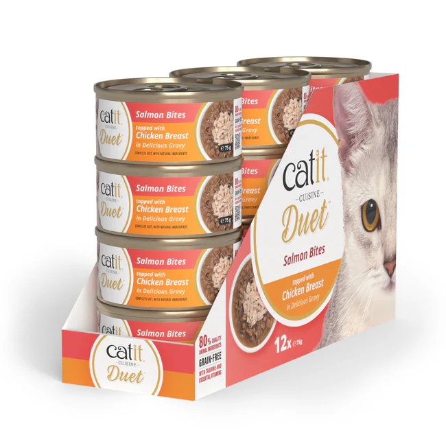 Catit Cuisine Duet, Salmon with Chicken 75 g