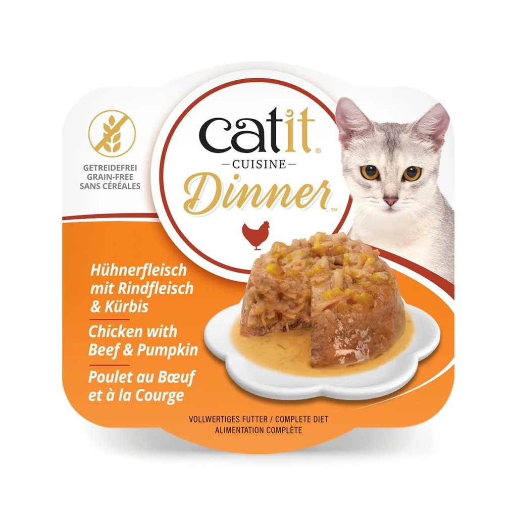 Catit Chicken Dinner, Beef & Pumpkin 75 g