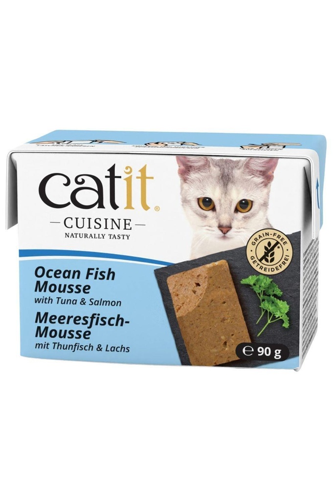 Catit Cuisine Ocean Fish Mousse with Tuna & Salmon, 90 g