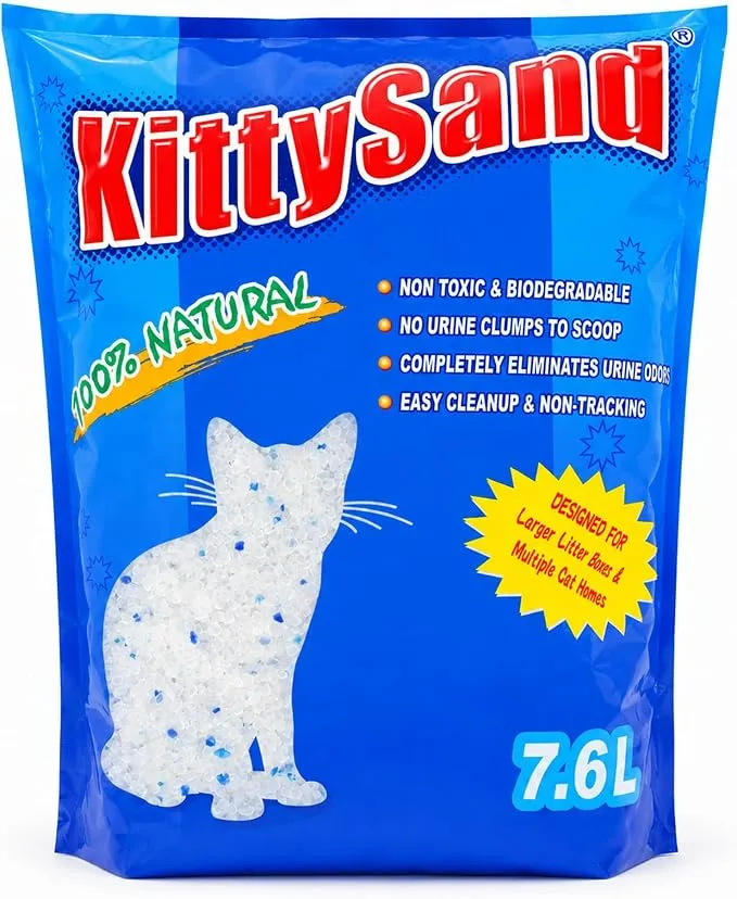 Kitty Sand Litter Natural 7.6L "Crystal"