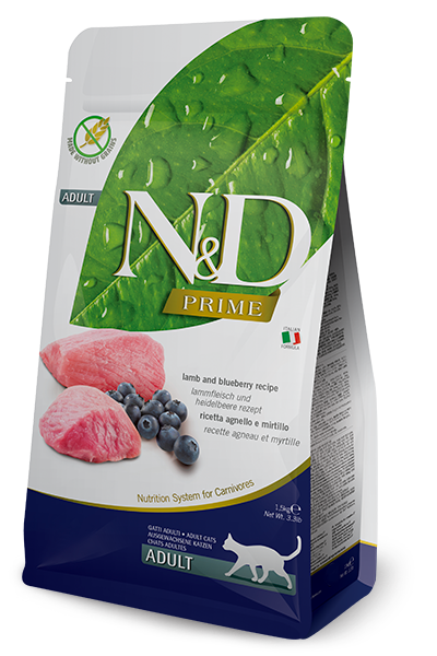 Farmina Prime N&D Lamb And Blueberry Adult Cat 1.5KG