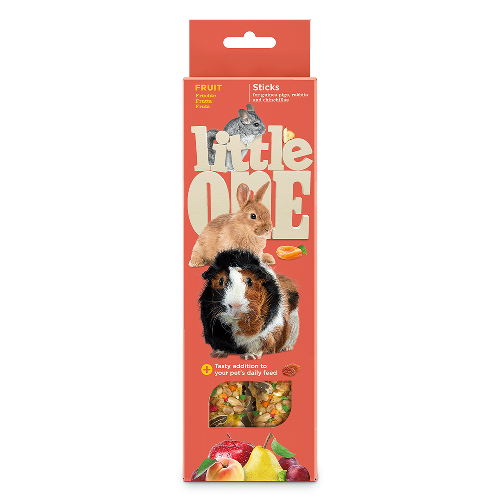 Little One Sticks for guinea pigs, rabbits and chinchillas with fruit 2x60g