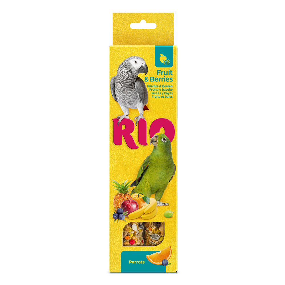 RIO Sticks for Parrots with fruit and berries 2x90g