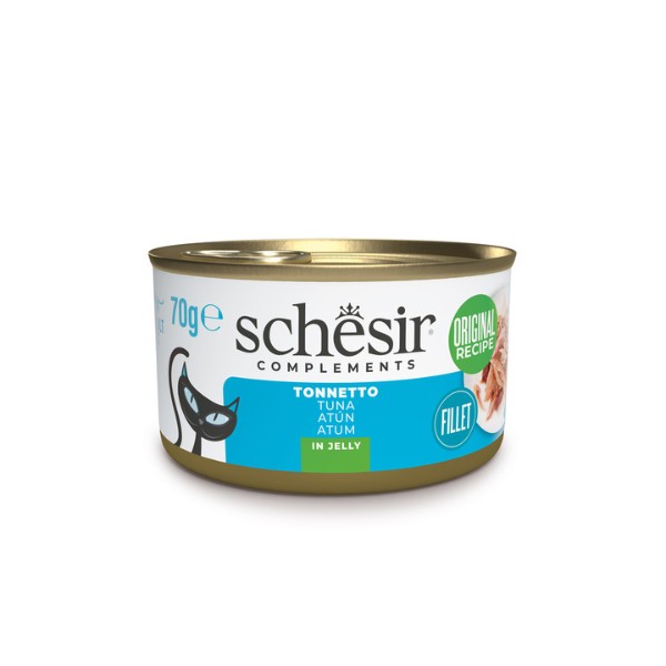 Schesir Complements Cat Wet Food in Jelly Can- Tuna 70g